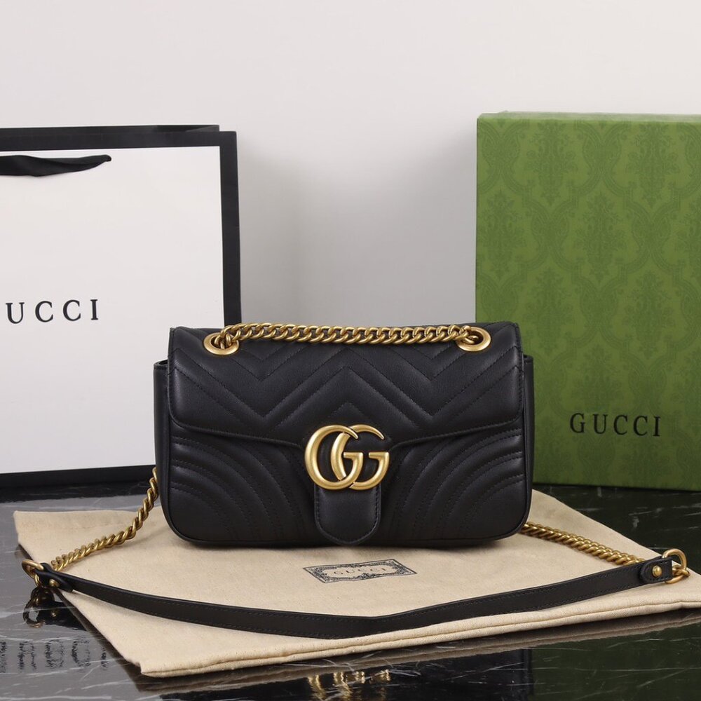 Gucci GG Marmont Black Shoulder Bag